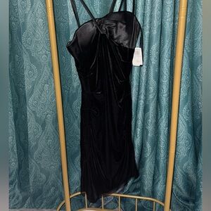 B. Darlin. Black velvet dress size 11/12, new